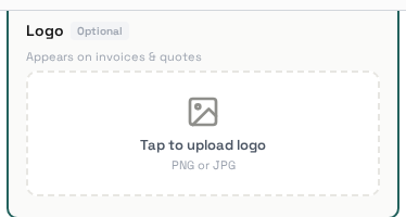 General settings: logo upload